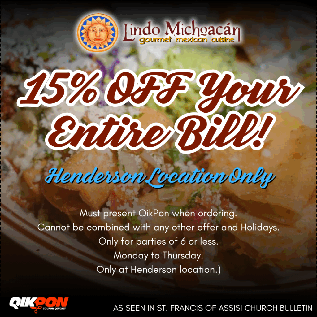 Lindo Michoacan - 15% Off Your Entire Bill