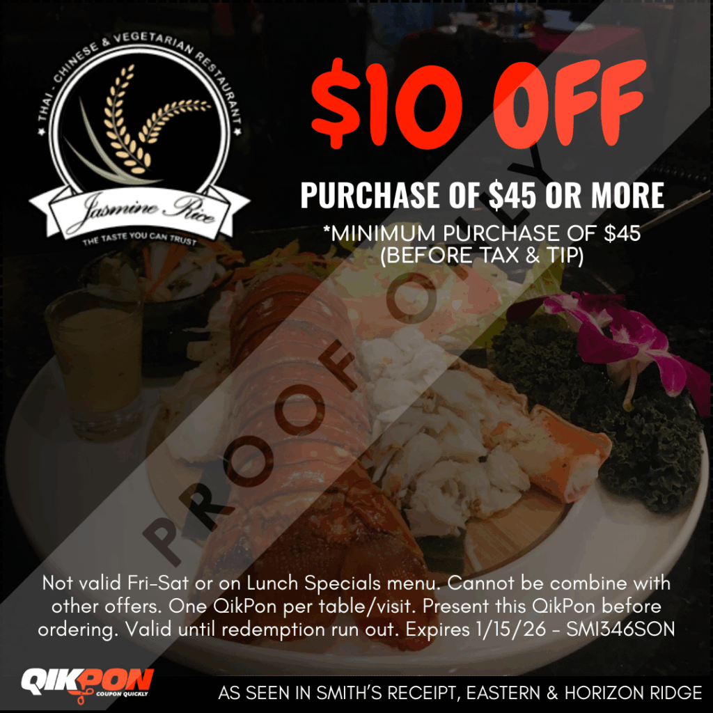 Jasmine Rice - $10 OFF